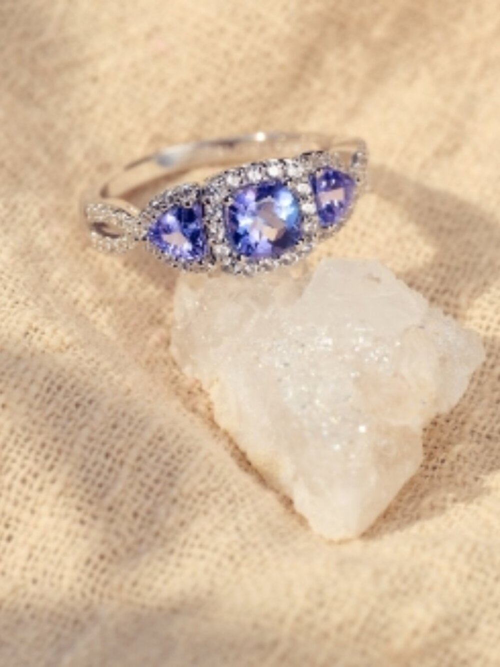 Hidden Gems Jewelry 1Ct Genuine Tanzanite Ring for Women